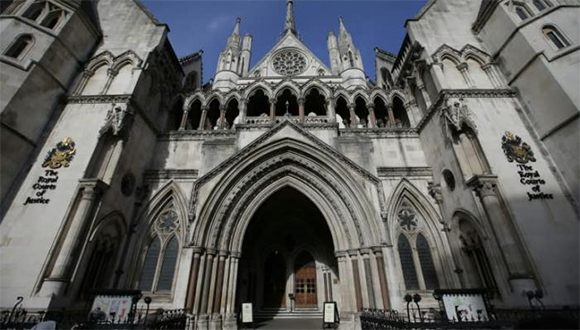 Reales cortes de justicia en Londres.